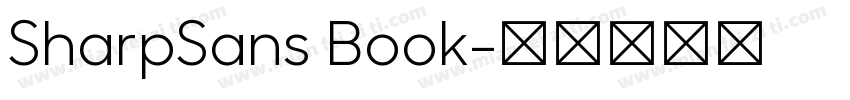 SharpSans Book字体转换